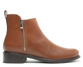 Bota Cano Baixo Marrom Zíper C 30476 0002 0002 Anacapri